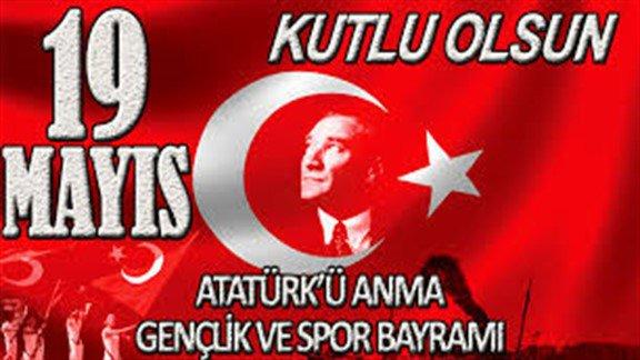 19 Mayıs Atatürkü anma Gençlik ve Spor Bayramı 