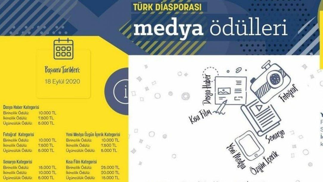 Yurtdışı Türkler ve Akraba Topluluklar Başkanlığının ''Türk Diasporası Medya Ödülleri Yarışması''
